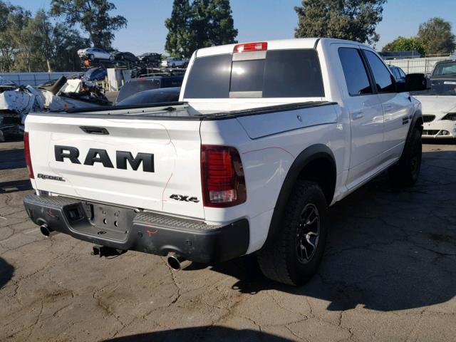 1C6RR7YT8HS560375 - 2017 RAM 1500 REBEL WHITE photo 4