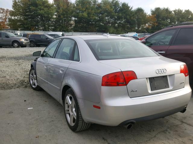 WAUAF78EX6A252656 - 2006 AUDI A4 2 SILVER photo 3