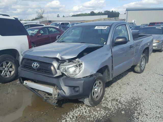 5TFNX4CN3EX034531 - 2014 TOYOTA TACOMA SILVER photo 2