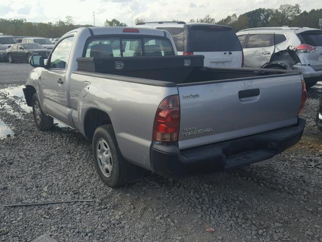 5TFNX4CN3EX034531 - 2014 TOYOTA TACOMA SILVER photo 3