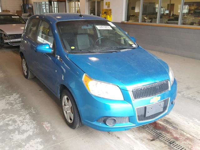 KL1TD66E79B632851 - 2009 CHEVROLET AVEO LS BLUE photo 1