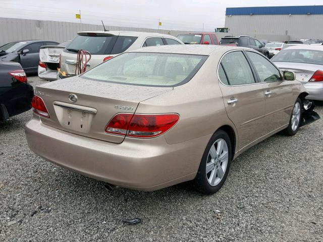 JTHBA30G965165222 - 2006 LEXUS ES 330 GOLD photo 4