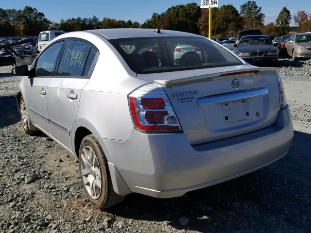 3N1AB6AP4BL614457 - 2011 NISSAN SENTRA 2.0 GRAY photo 3