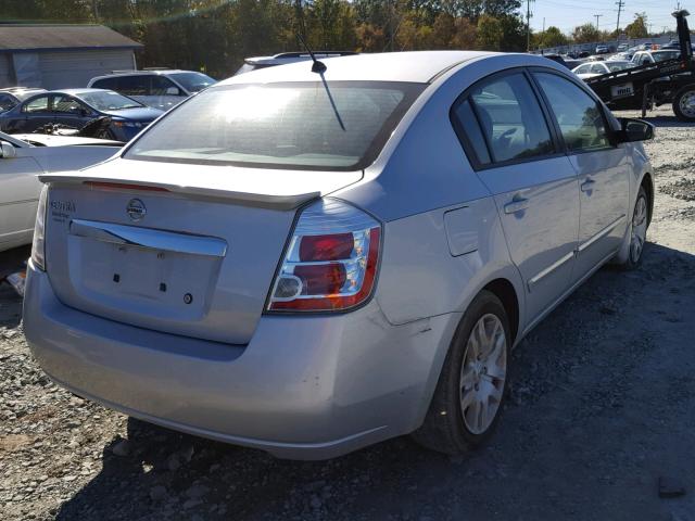 3N1AB6AP4BL614457 - 2011 NISSAN SENTRA 2.0 GRAY photo 4