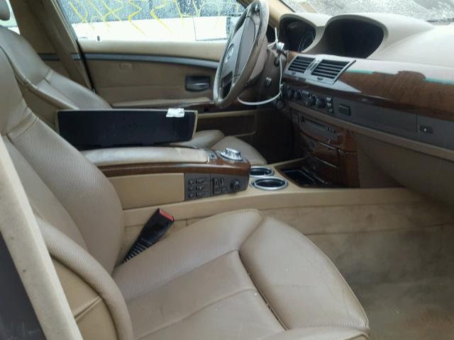 WBAGN63433DS44124 - 2003 BMW 745 LI TAN photo 5