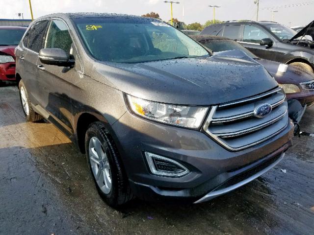 2FMPK3J95JBB98478 - 2018 FORD EDGE SEL GRAY photo 1