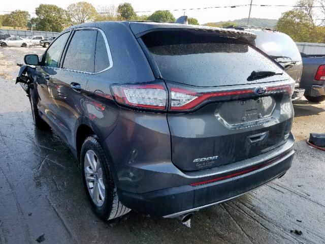 2FMPK3J95JBB98478 - 2018 FORD EDGE SEL GRAY photo 3