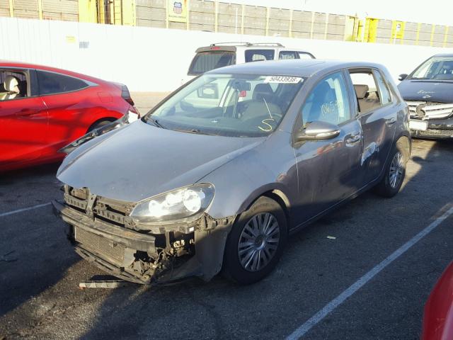 WVWDB7AJ6AW351974 - 2010 VOLKSWAGEN GOLF GRAY photo 2