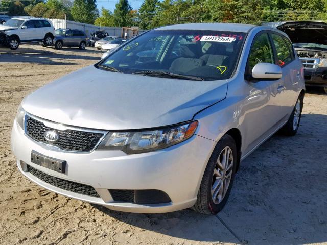 KNAFU5A28C5530507 - 2012 KIA FORTE EX SILVER photo 2