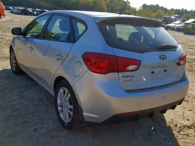 KNAFU5A28C5530507 - 2012 KIA FORTE EX SILVER photo 3