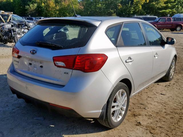 KNAFU5A28C5530507 - 2012 KIA FORTE EX SILVER photo 4