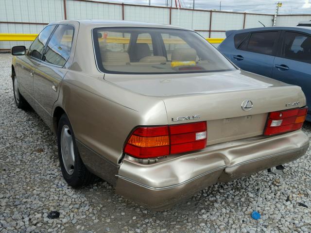 JT8BH28F3Y0179747 - 2000 LEXUS LS 400 GOLD photo 3