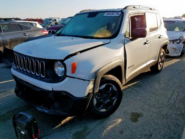 ZACCJBAT9FPB80483 - 2015 JEEP RENEGADE S 白色 照片 2