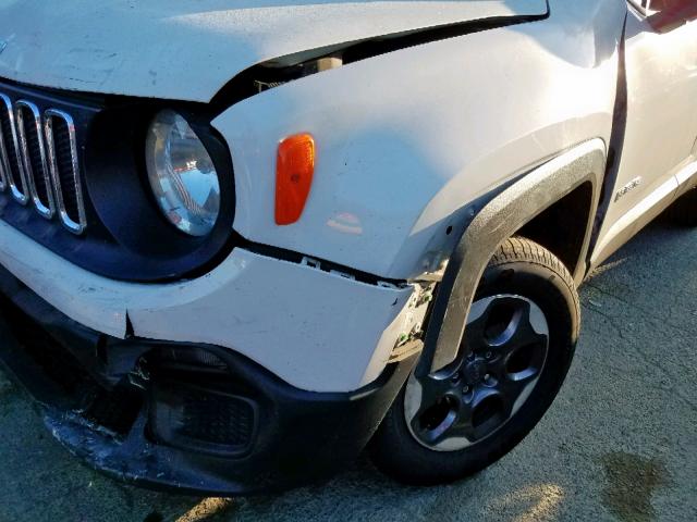 ZACCJBAT9FPB80483 - 2015 JEEP RENEGADE S 白色 照片 9