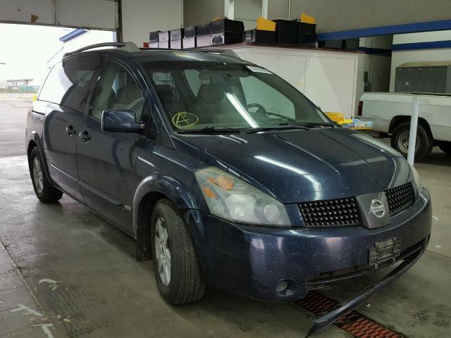 5N1BV28U96N121534 - 2006 NISSAN QUEST S BLUE photo 1