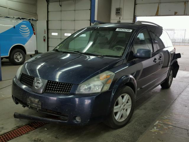 5N1BV28U96N121534 - 2006 NISSAN QUEST S BLUE photo 2