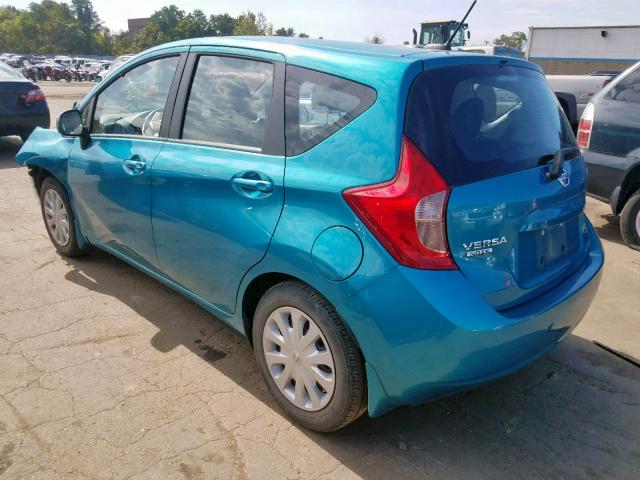 3N1CE2CP3EL407262 - 2014 NISSAN VERSA NOTE BLUE photo 3