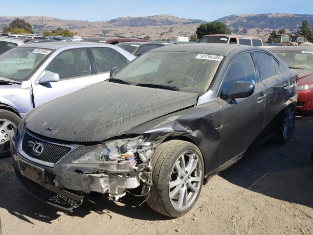 JTHBK262072037800 - 2007 LEXUS IS 250 GRAY photo 2