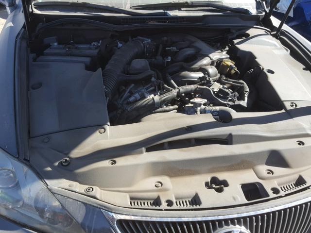 JTHBK262072037800 - 2007 LEXUS IS 250 GRAY photo 7