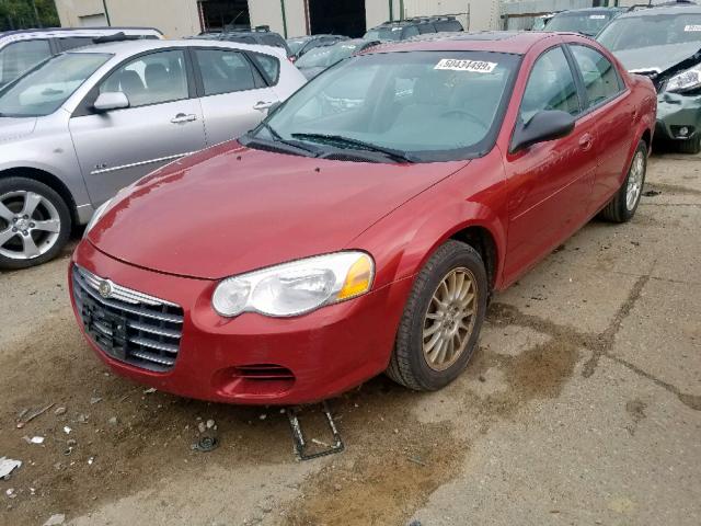 1C3EL56R85N666067 - 2005 CHRYSLER SEBRING TO RED photo 2