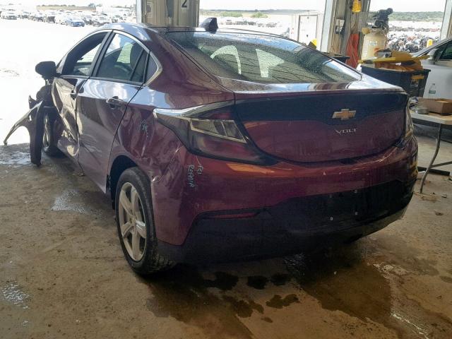 1G1RA6S51HU110763 - 2017 CHEVROLET VOLT LT RED photo 3