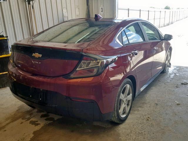 1G1RA6S51HU110763 - 2017 CHEVROLET VOLT LT RED photo 4