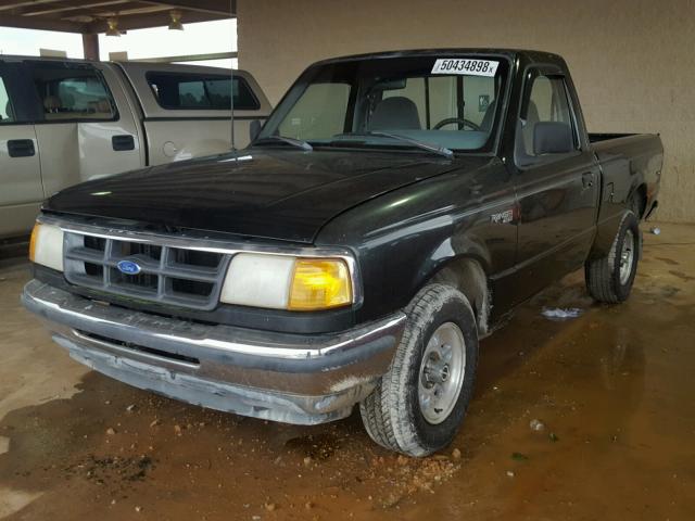 1FTCR10X5PUB90290 - 1993 FORD RANGER BLACK photo 2