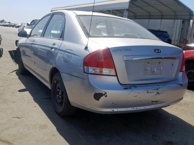 KNAFE122375442765 - 2007 KIA SPECTRA EX SILVER photo 3