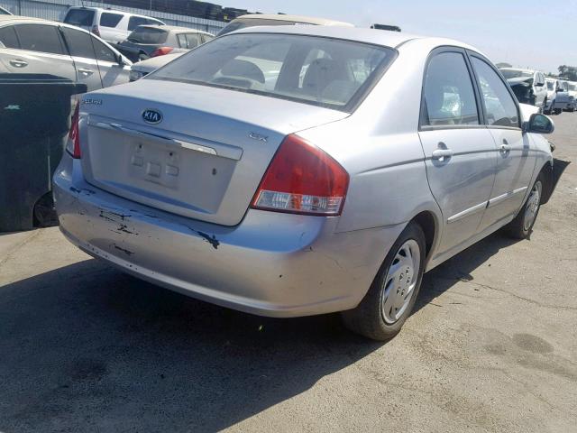 KNAFE122375442765 - 2007 KIA SPECTRA EX SILVER photo 4