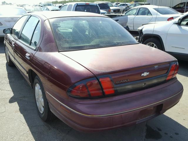 2G1WL52M7V1135219 - 1997 CHEVROLET LUMINA BAS Bordo foto 3