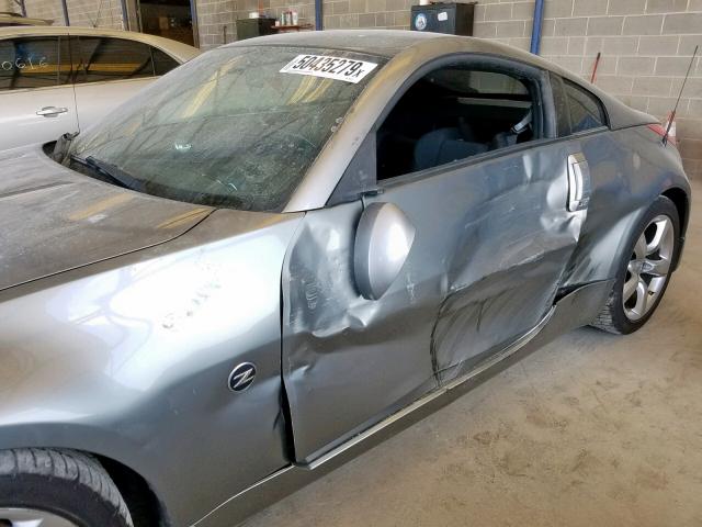 JN1AZ34D66M307072 - 2006 NISSAN 350Z COUPE SILVER photo 9