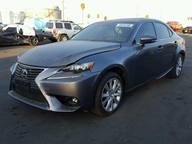 JTHBF1D27F5045682 - 2015 LEXUS IS 250 SILVER photo 2