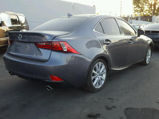 JTHBF1D27F5045682 - 2015 LEXUS IS 250 SILVER photo 4