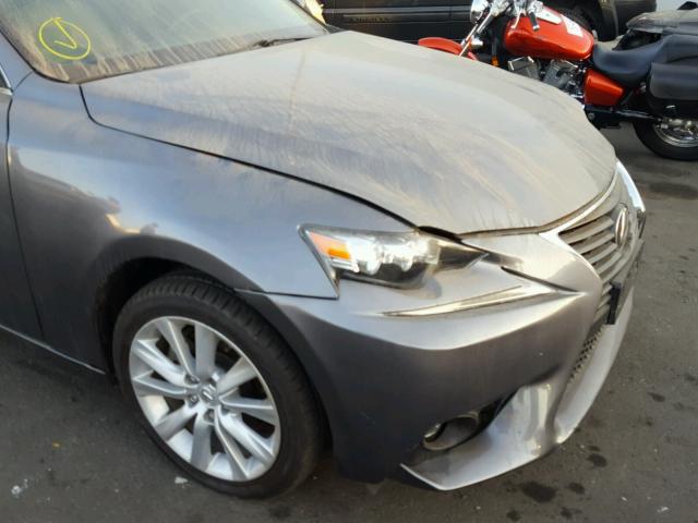 JTHBF1D27F5045682 - 2015 LEXUS IS 250 SILVER photo 9