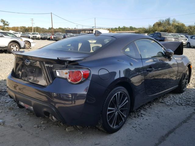 JF1ZCAC12F8605856 - 2015 SUBARU BRZ 2.0 LI GRAY photo 4