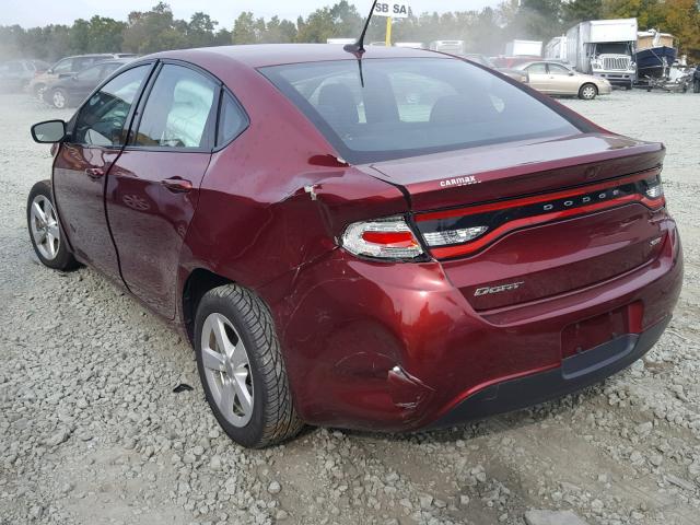 1C3CDFBB2FD300003 - 2015 DODGE DART SXT BURGUNDY photo 3