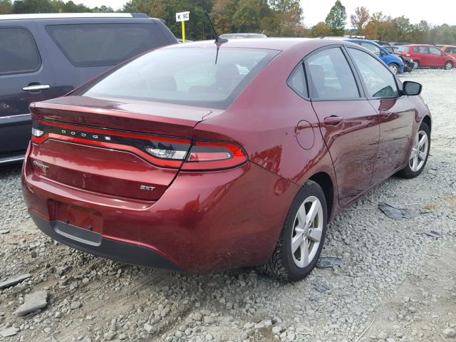 1C3CDFBB2FD300003 - 2015 DODGE DART SXT BURGUNDY photo 4