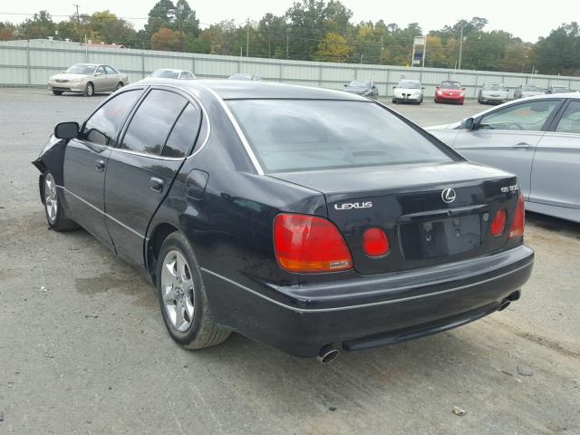 JT8BD69S520167766 - 2002 LEXUS GS 300 BLACK photo 3