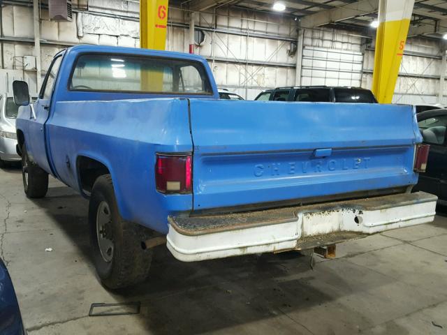 CKL248J181060 - 1978 CHEVROLET K20 BLUE photo 3