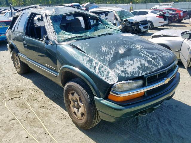 1GNDT13W52K228136 - 2002 CHEVROLET BLAZER GREEN photo 1