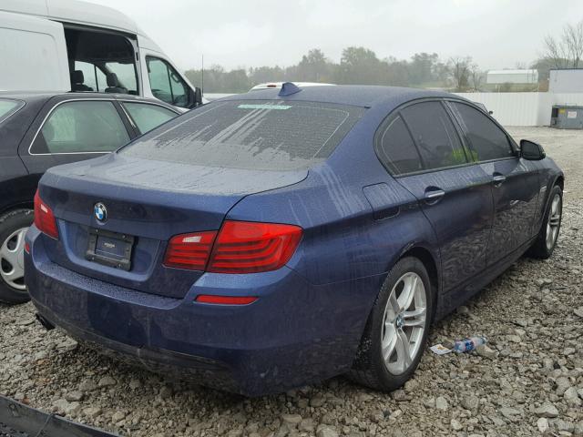 WBA5A7C58FD628986 - 2015 BMW 528 XI BLUE photo 4