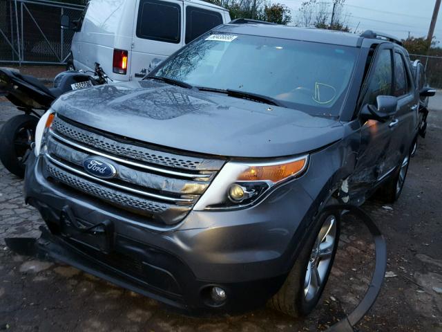 1FMHK7F80BGA69649 - 2011 FORD EXPLORER L GRAY photo 2