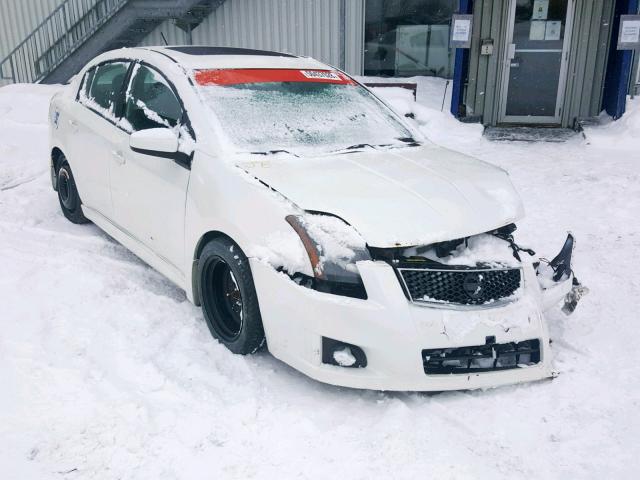 3N1CB6AP2CL640016 - 2012 NISSAN SENTRA SE- WHITE photo 1