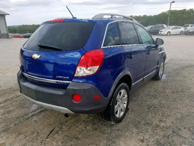 3GNAL2EK4CS526346 - 2012 CHEVROLET CAPTIVA SP BLUE photo 4