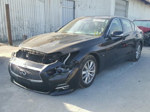 JN1BV7AP0FM355267 - 2015 INFINITI Q50 BASE BLACK photo 2