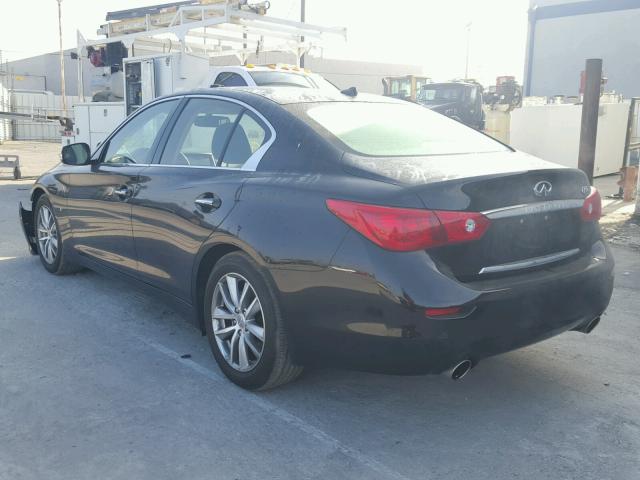 JN1BV7AP0FM355267 - 2015 INFINITI Q50 BASE BLACK photo 3