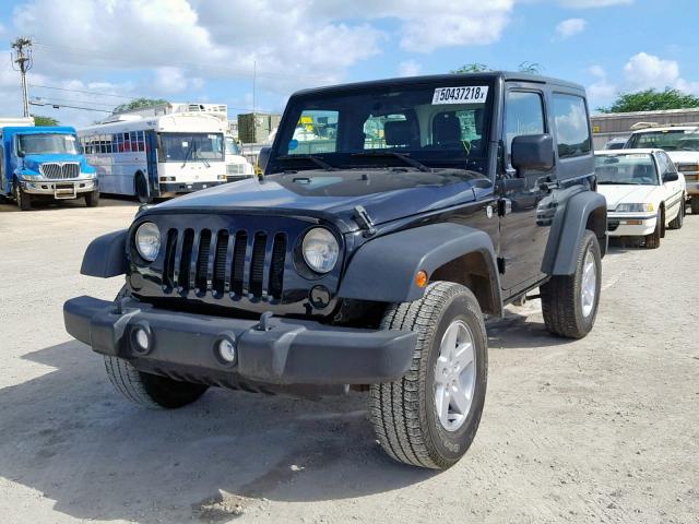 1C4GJWAG2FL621645 - 2015 JEEP WRANGLER S BLACK photo 2