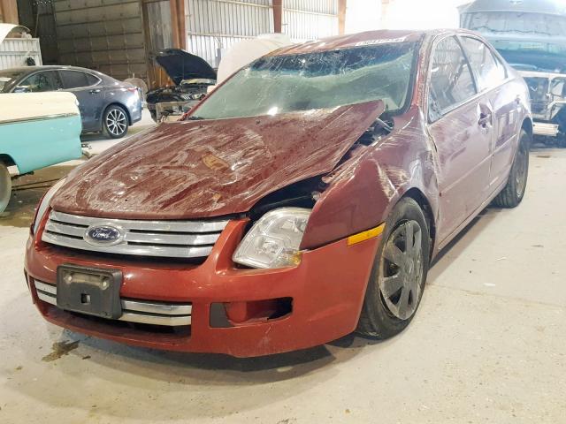 3FAHP06Z77R141412 - 2007 FORD FUSION S BURGUNDY photo 2