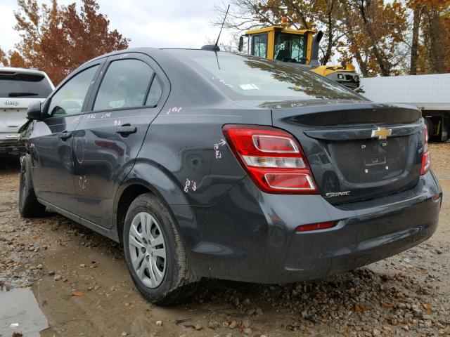 1G1JB5SH9J4134880 - 2018 CHEVROLET SONIC LS 灰色 照片 3