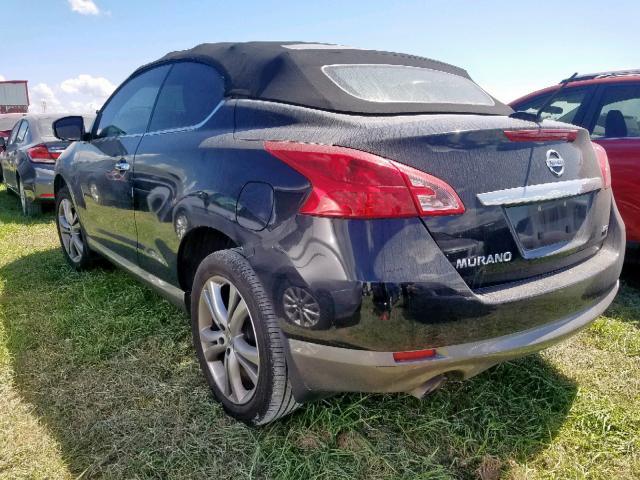 JN8AZ1FY0BW002087 - 2011 NISSAN MURANO CRO BLACK photo 3